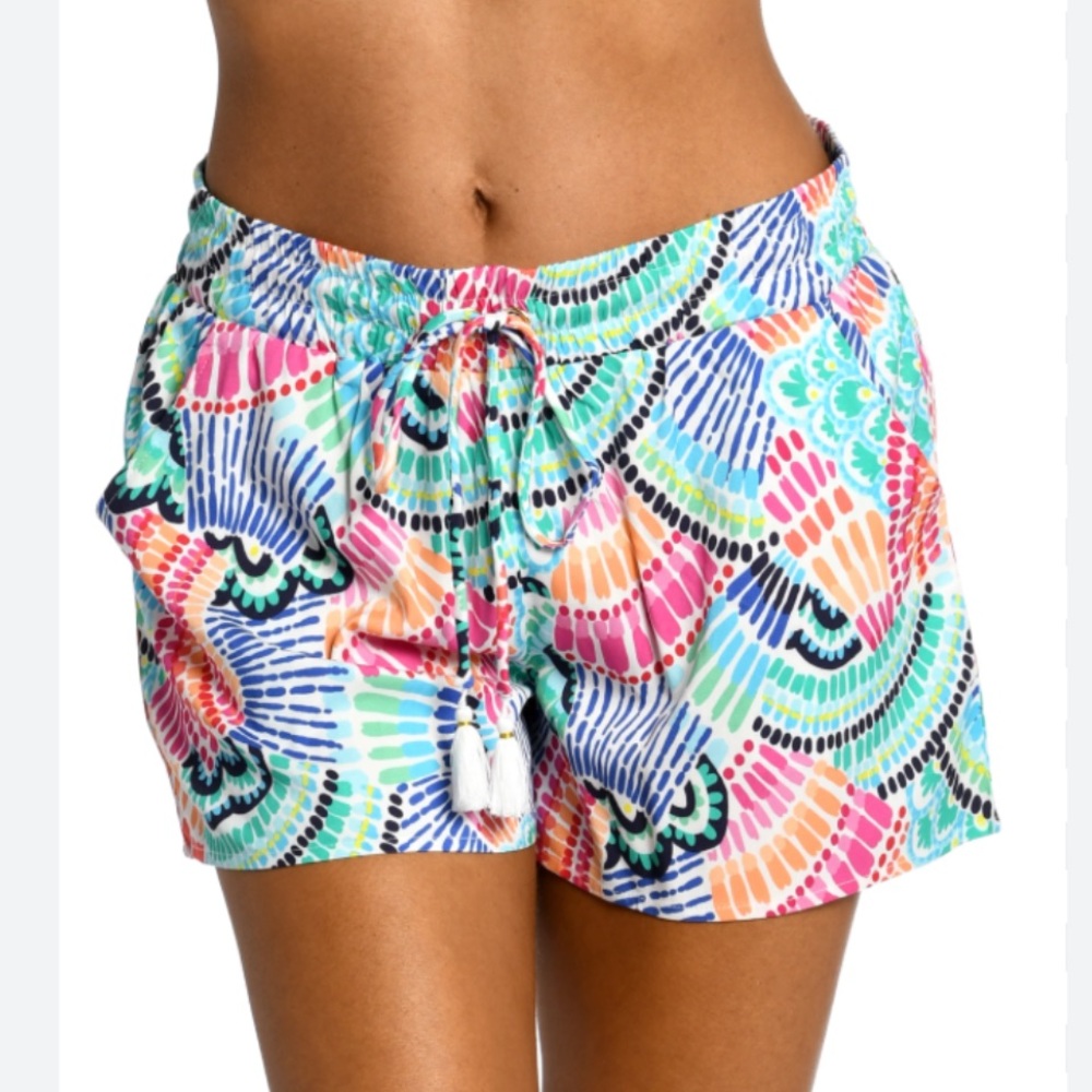 NWOT La Blanca Waves of Color Beach Shorts Size XS